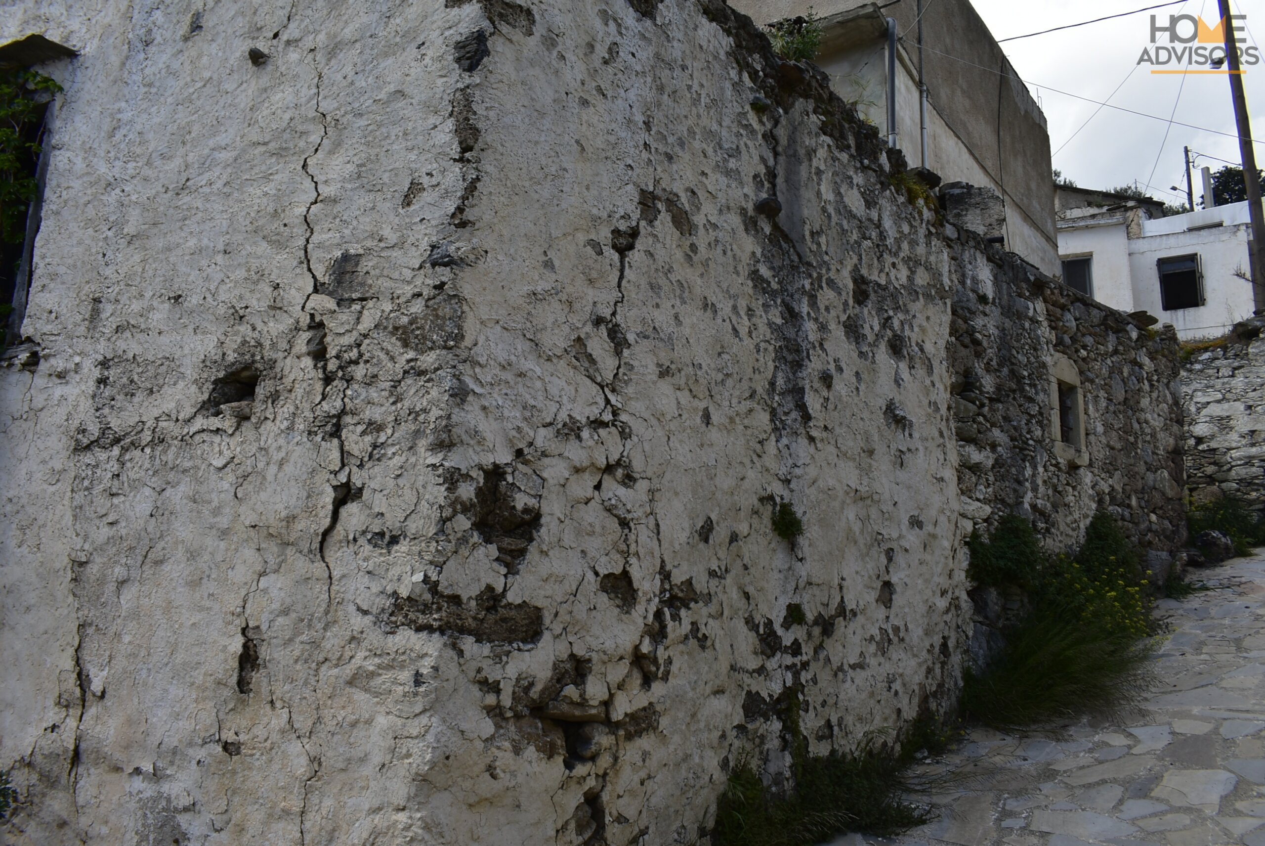 Old stone-building house in Crete