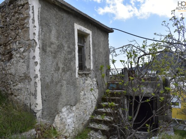 Old stone-building house in Crete