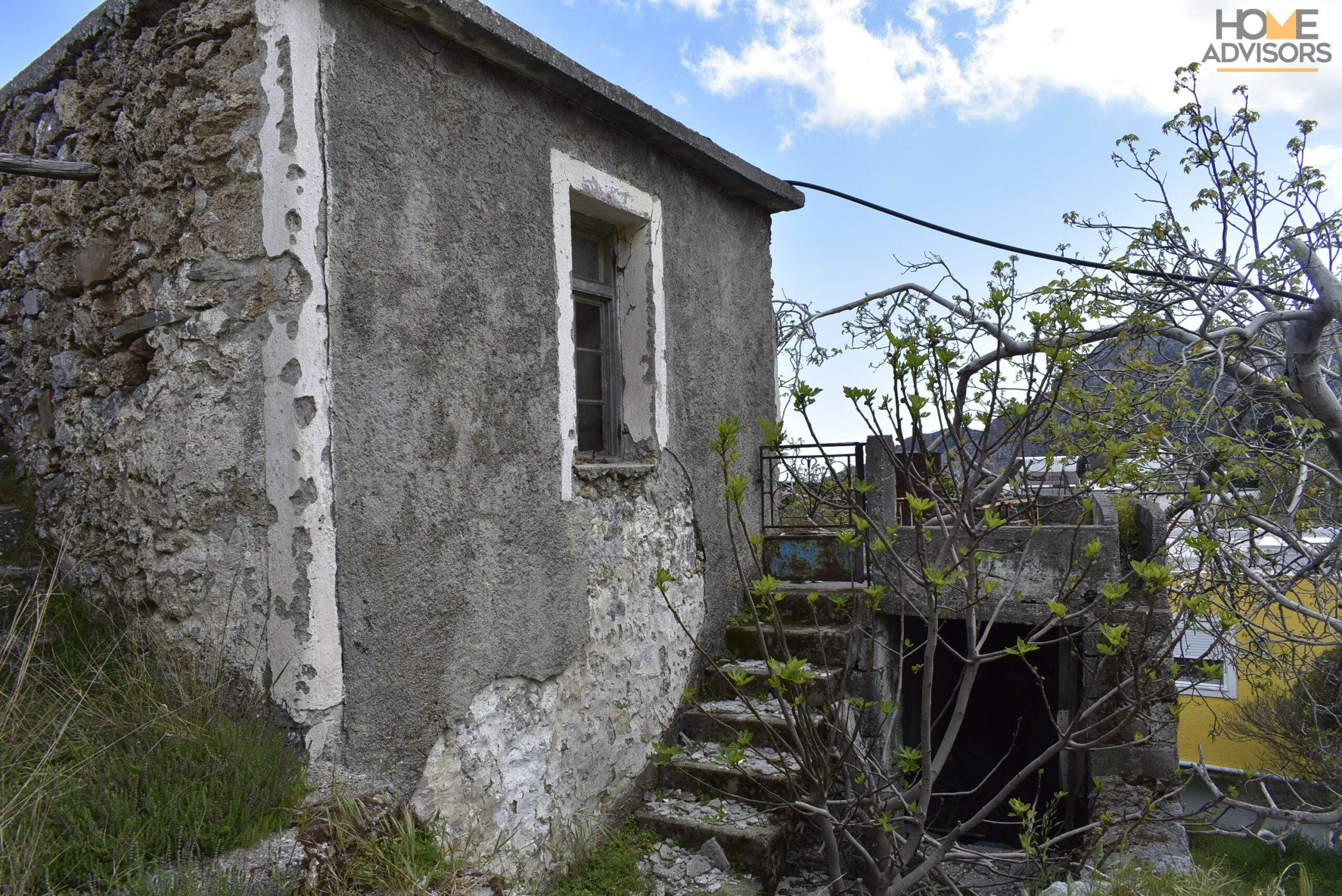 Old stone-building house in Crete