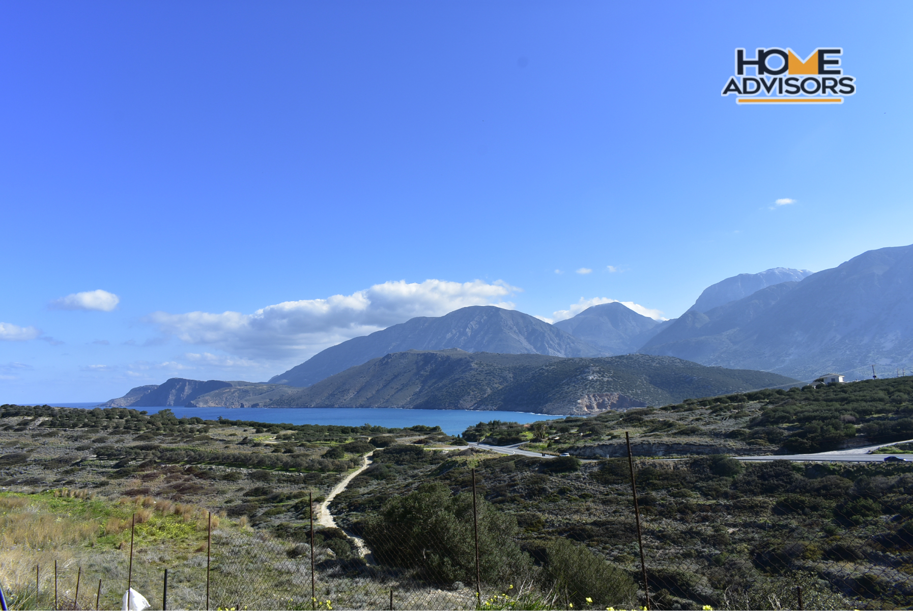 4000 sqm, seaview, plot in the village of Pahia Ammos