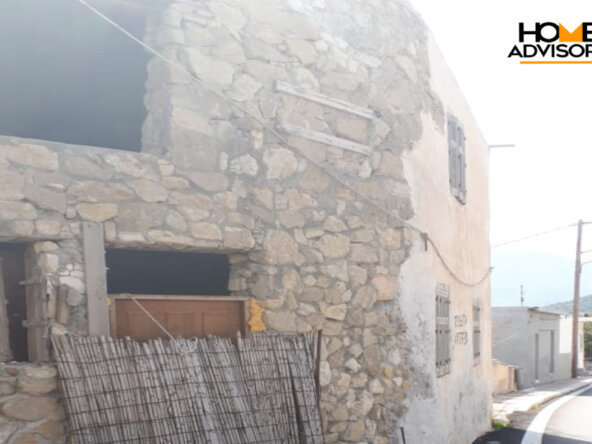 120 sqm old, stonebuilt, seaview, house in Pahia Ammos