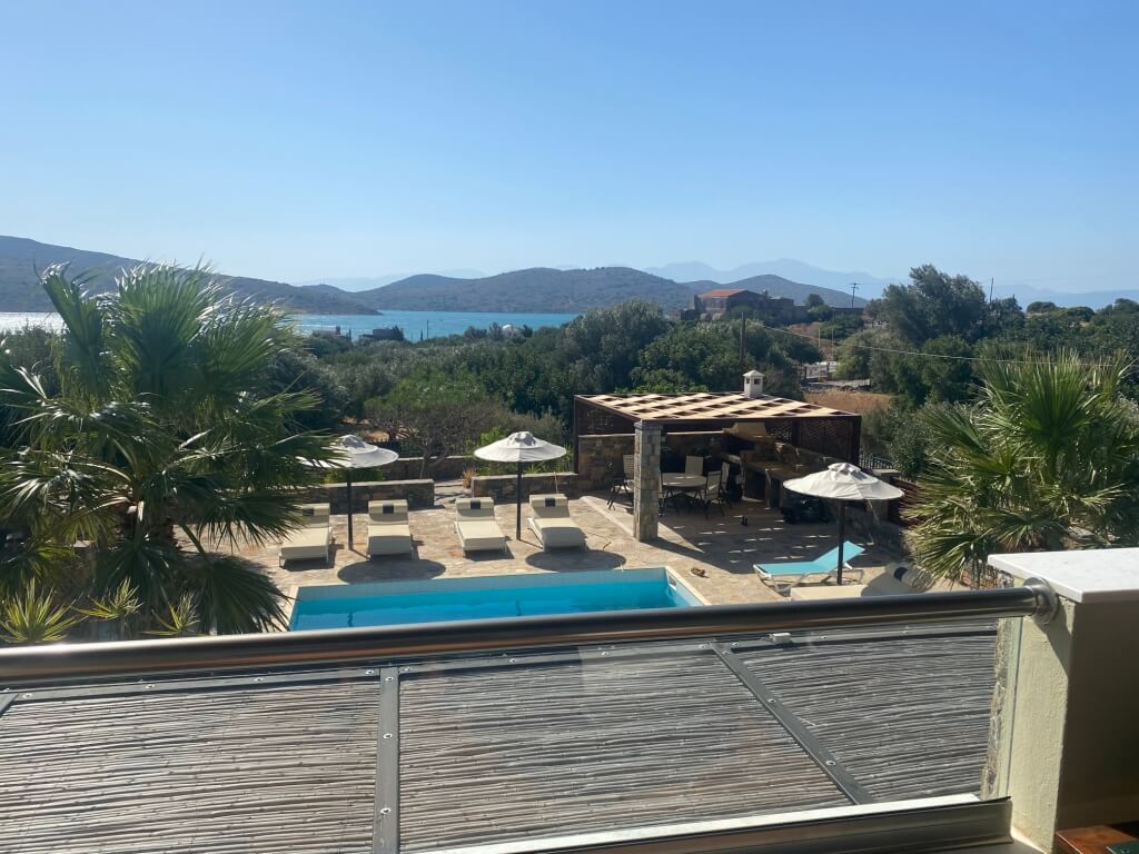 Two storey seaview villa in the seaside reosrt of Elounda