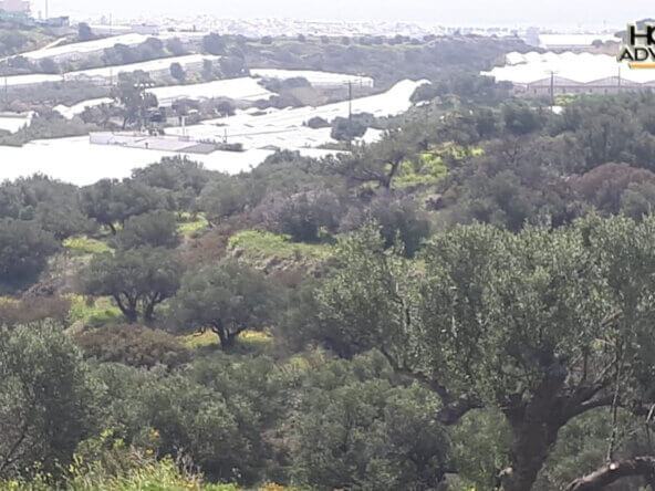 4000 sqm Plot with panoramic view outside the city of Ierapetra