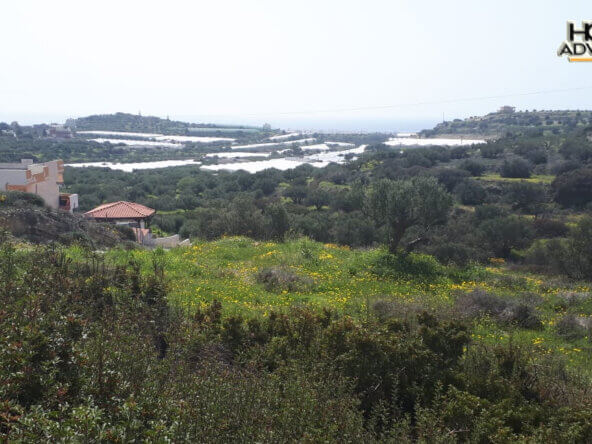 4000 sqm Plot with panoramic view outside the city of Ierapetra