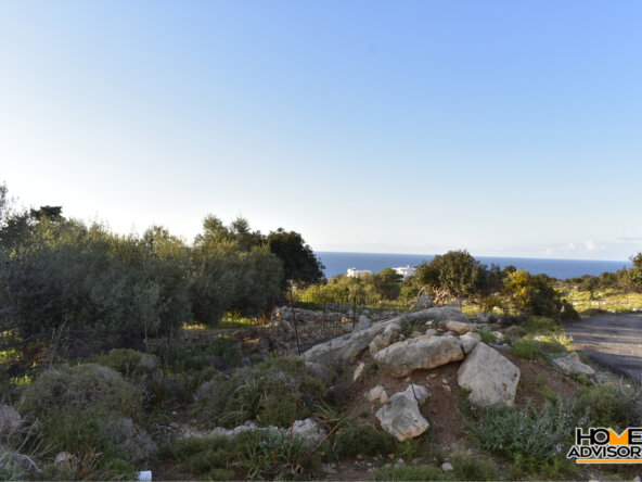6500 sqm, seaview, plot in the village of Gerani, Rethymno
