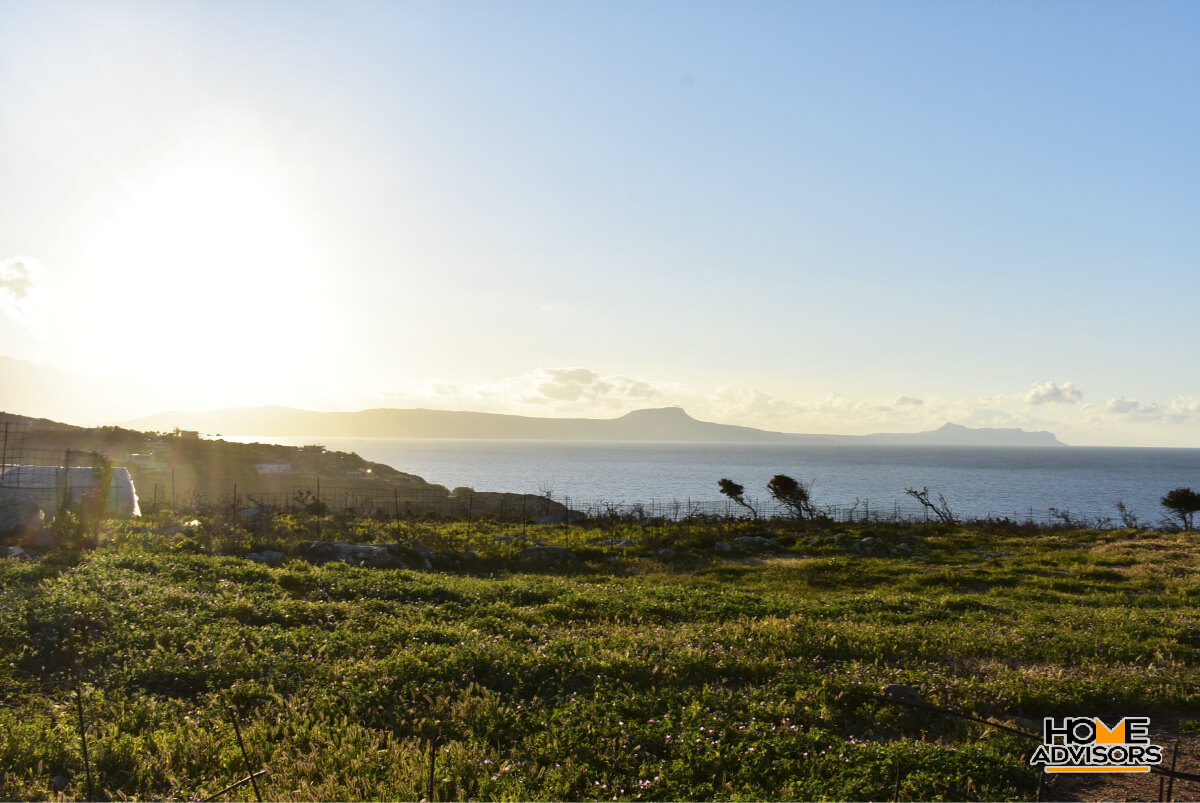 5000 sqm plot with amazing view near the city of Rethymno