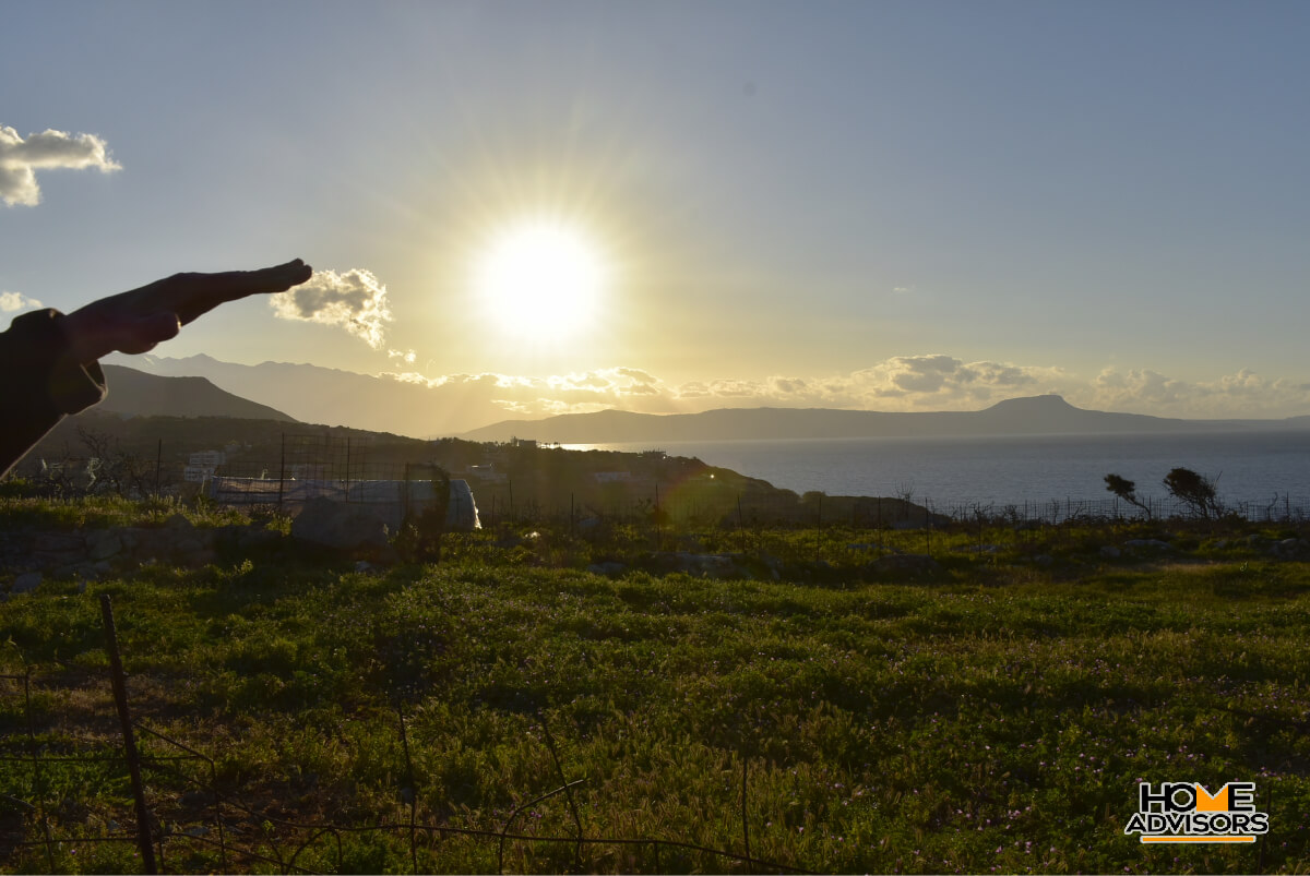 5000 sqm plot with amazing view near the city of Rethymno