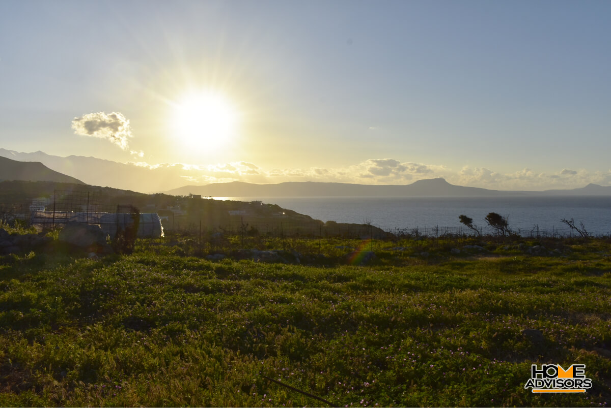 5000 sqm plot with amazing view near the city of Rethymno